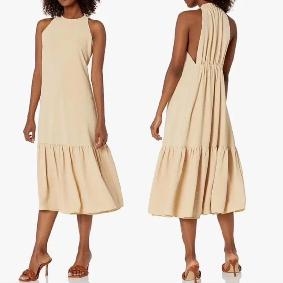 Maggy London Women’s Halter Neck Midi Dress Size. 10 - Picture 1 of 7